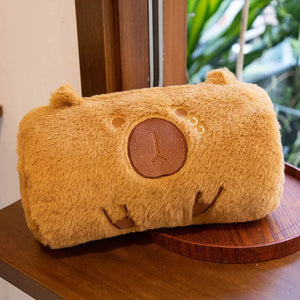 Cute Capybara Hand Warmer Plushies-Enchanted peach