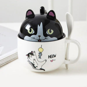 Cute Cartoon Ceramic Cat Cup | LIMITED STOCK-Enchanted peach