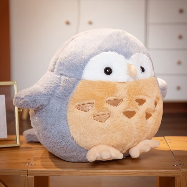 Cute Chonky Owl Plushies-Enchanted peach