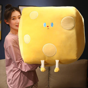 Cute Cube Cheese Block Plushie-Enchanted peach