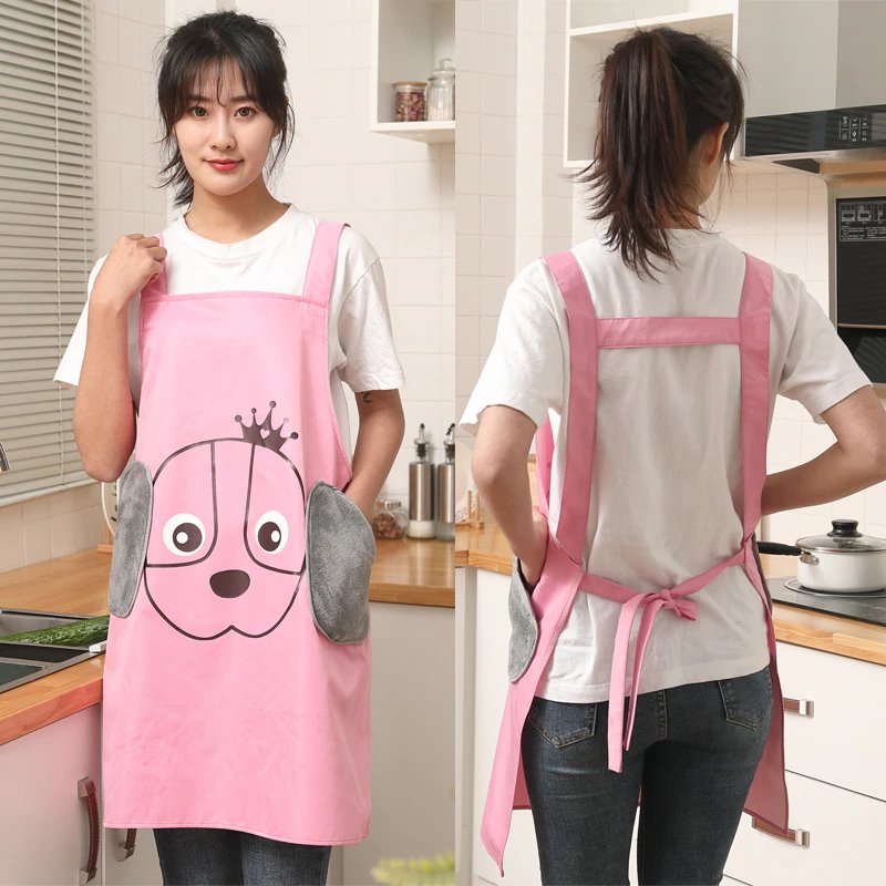 Cute Dog Apron-Enchanted peach