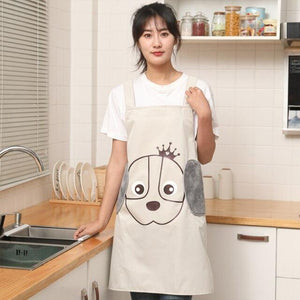 Cute Dog Apron-Enchanted peach