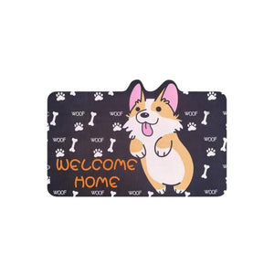 Cute Dog Bathroom Mat-Enchanted peach