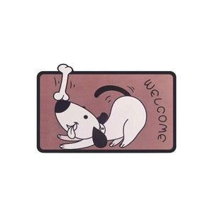 Cute Dog Bathroom Mat-Enchanted peach