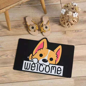 Cute Dog Bathroom Mat-Enchanted peach