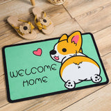 Cute Dog Bathroom Mat-Enchanted peach