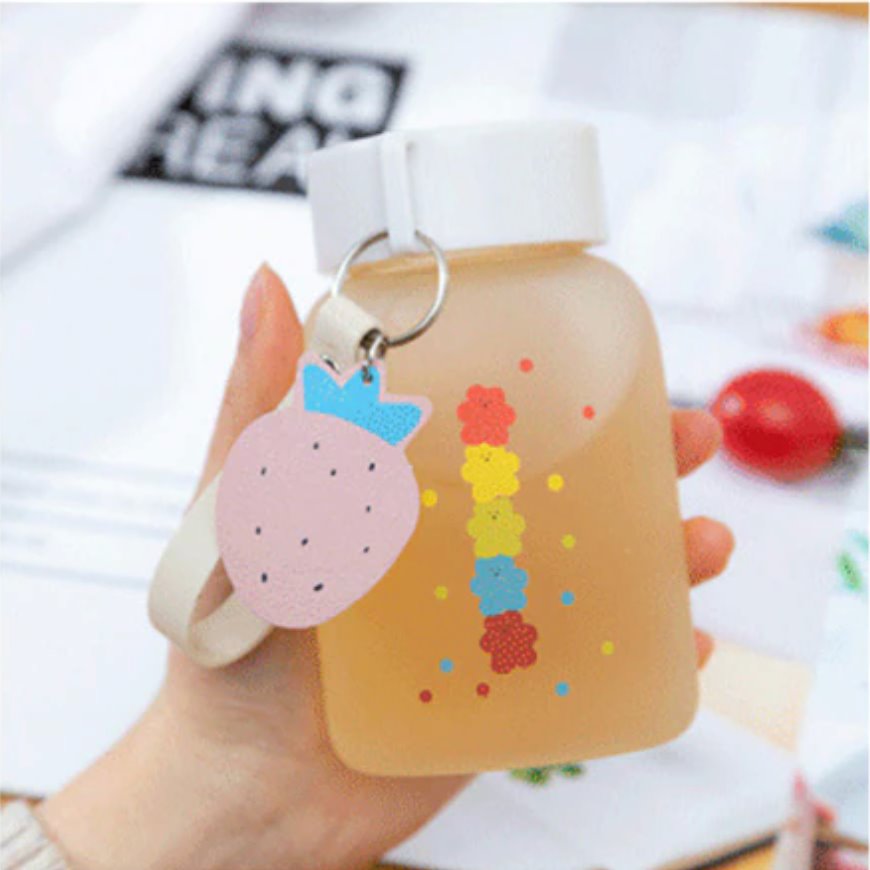 Cute Flowers Small Water Bottle-Enchanted peach