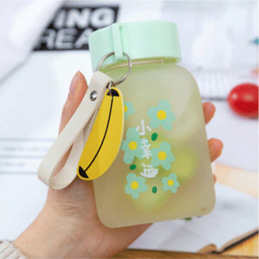 Cute Flowers Small Water Bottle-Enchanted peach