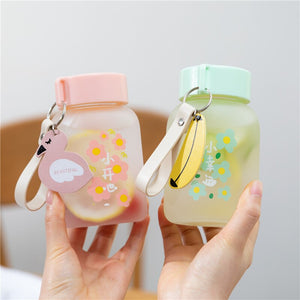 Cute Flowers Small Water Bottle-Enchanted peach