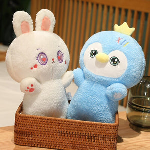 Cute Fluffy Animal Plushie Mascots-Enchanted peach