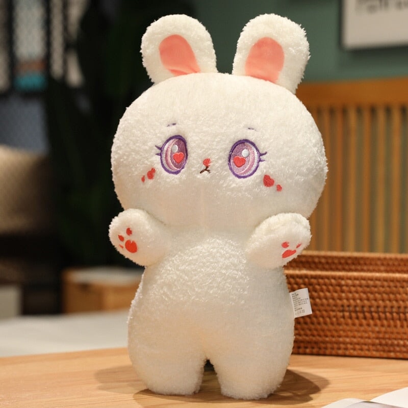 Cute Fluffy Animal Plushie Mascots-Enchanted peach