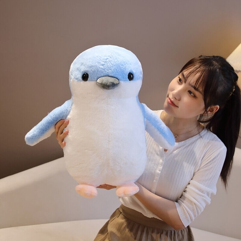 Cute Fluffy Penguin Walrus Plushies-Enchanted peach