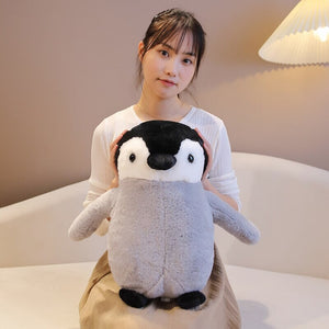 Cute Fluffy Penguin Walrus Plushies-Enchanted peach