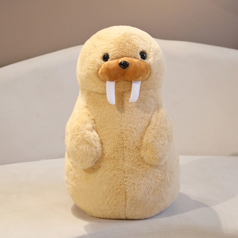 Cute Fluffy Penguin Walrus Plushies-Enchanted peach