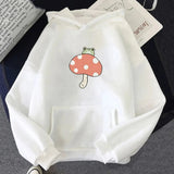 Cute Frog Mushroom Unisex Hoodie-Enchanted peach