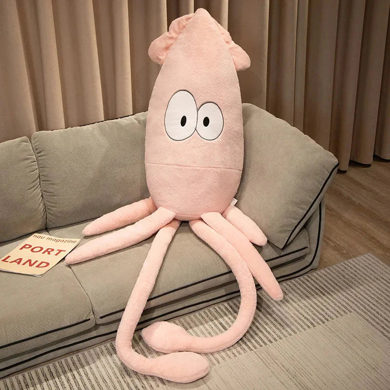 Cute Giant Squid Plushie-Enchanted peach