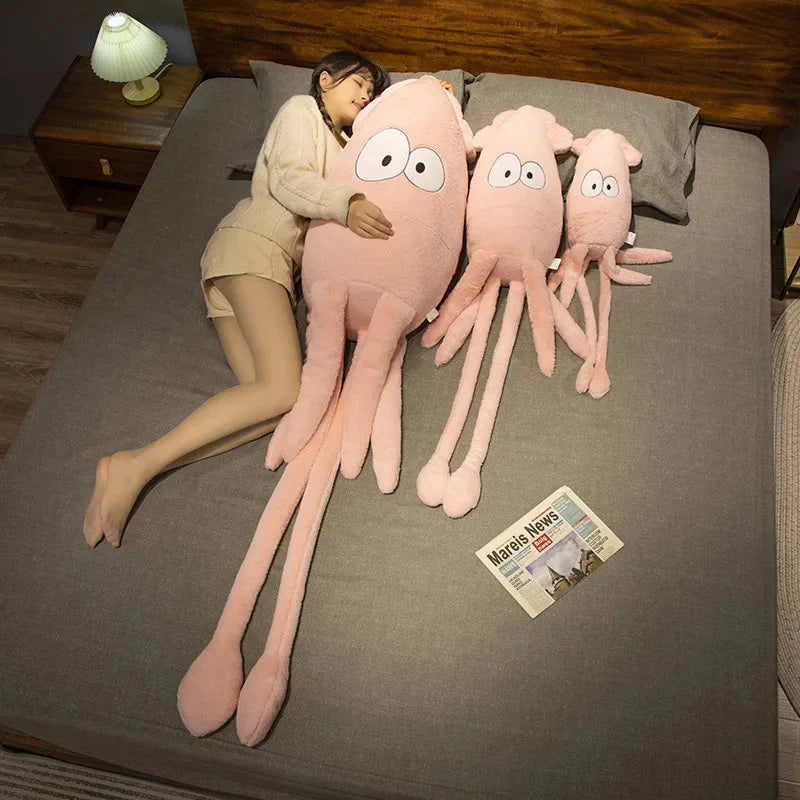 Cute Giant Squid Plushie-Enchanted peach