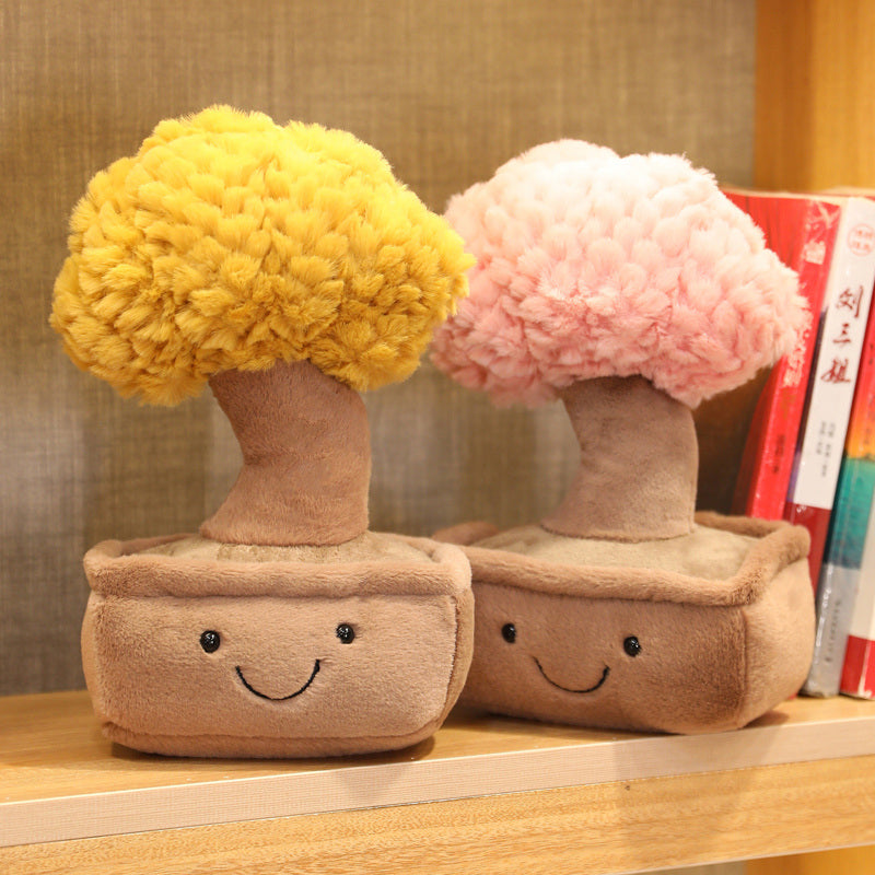 Cute Little Bonsai Tree Buddy Plushies-Enchanted peach