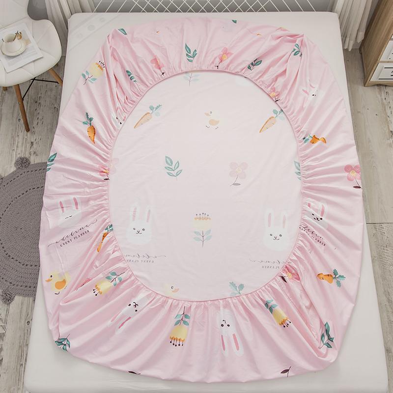 Cute Mini Garden Fitted Bedsheet-Enchanted peach