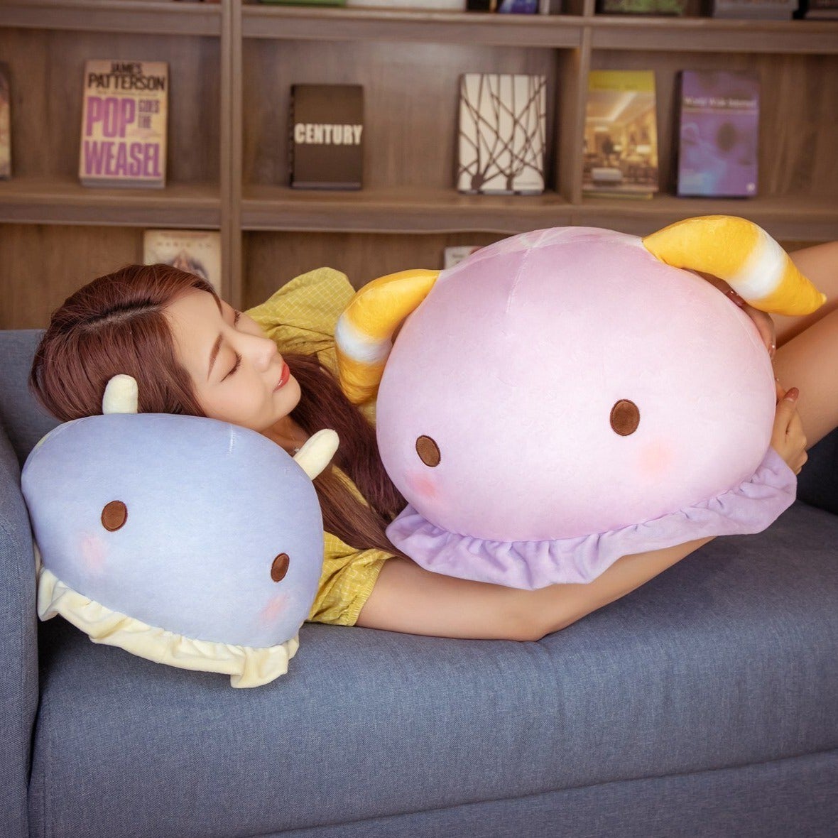 Cute Sea Snail Plushies-Enchanted peach