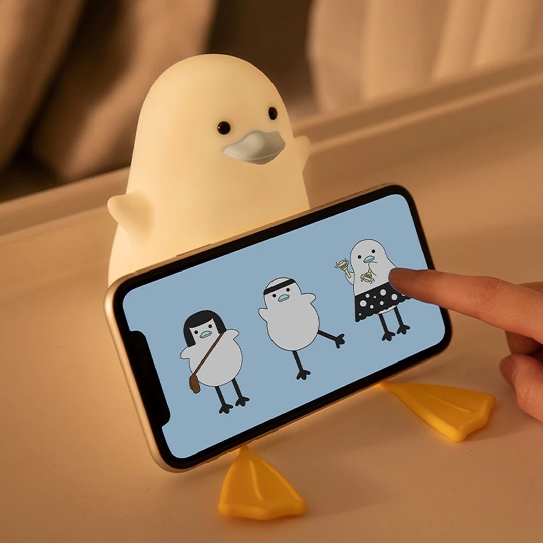 Cute Seagull LED Night Light-Enchanted peach