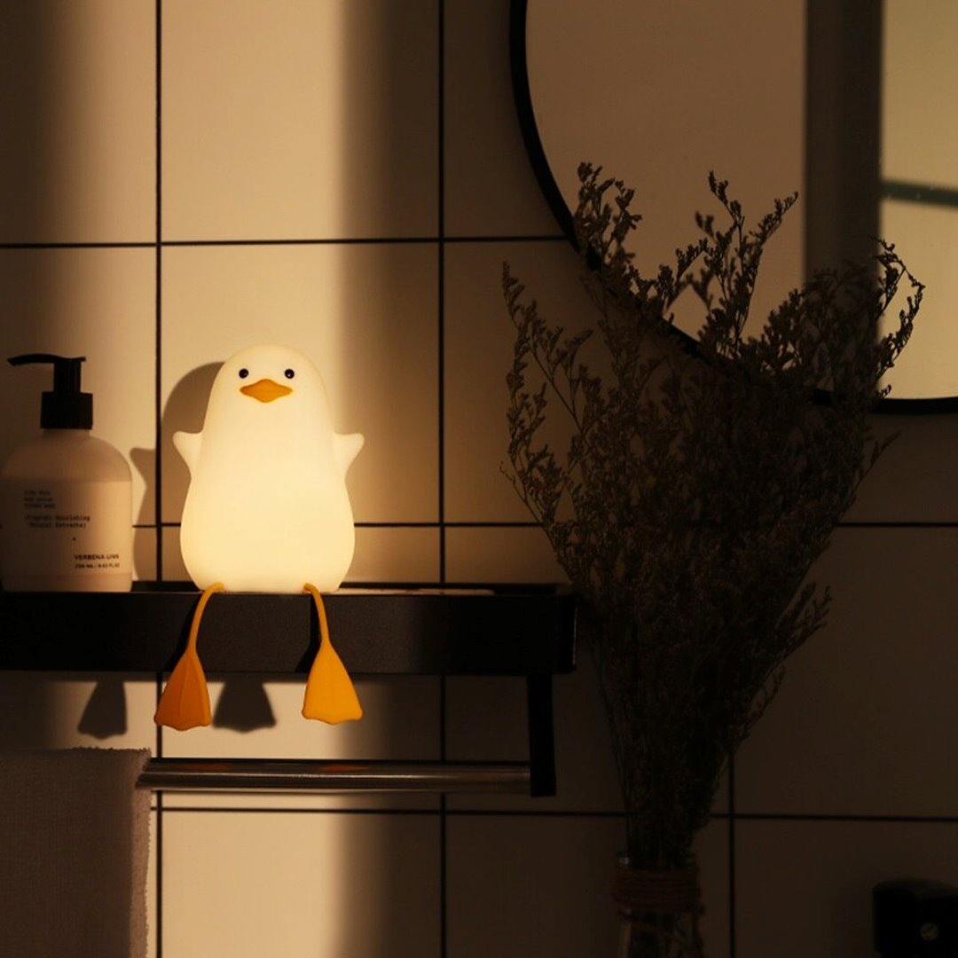 Cute Seagull LED Night Light-Enchanted peach