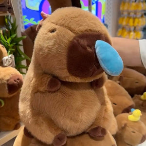 Cute Snotty Capybara Runny Nose Plushie-Enchanted peach