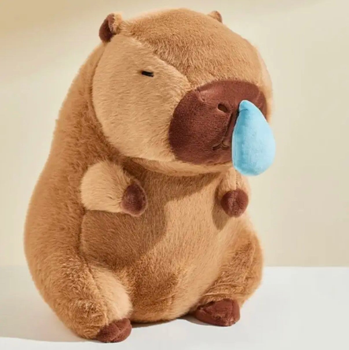 Cute Snotty Capybara Runny Nose Plushie-Enchanted peach