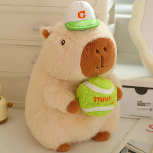 Cute Sporty Capybara Plushie-Enchanted peach