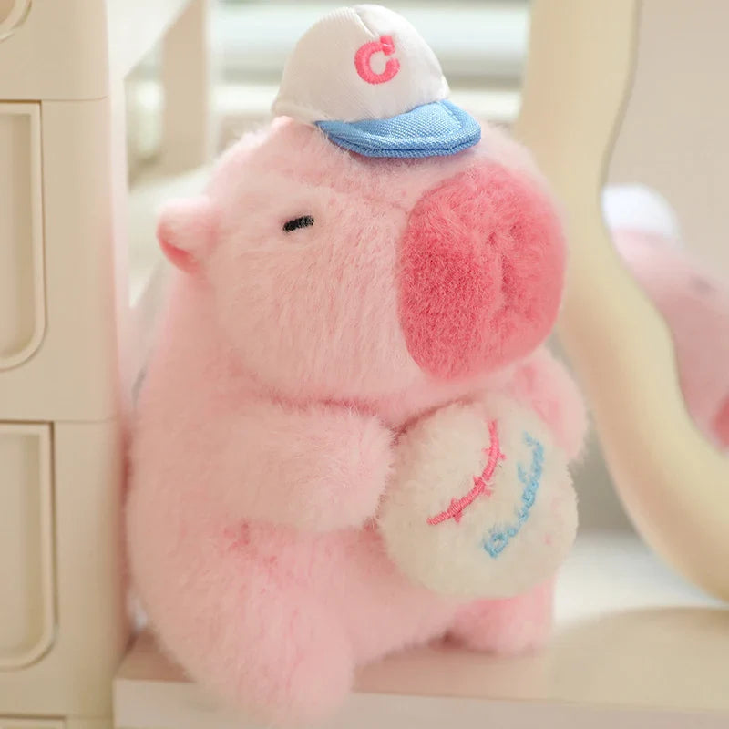 Cute Sporty Capybara Plushie-Enchanted peach