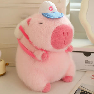 Cute Sporty Capybara Plushie-Enchanted peach