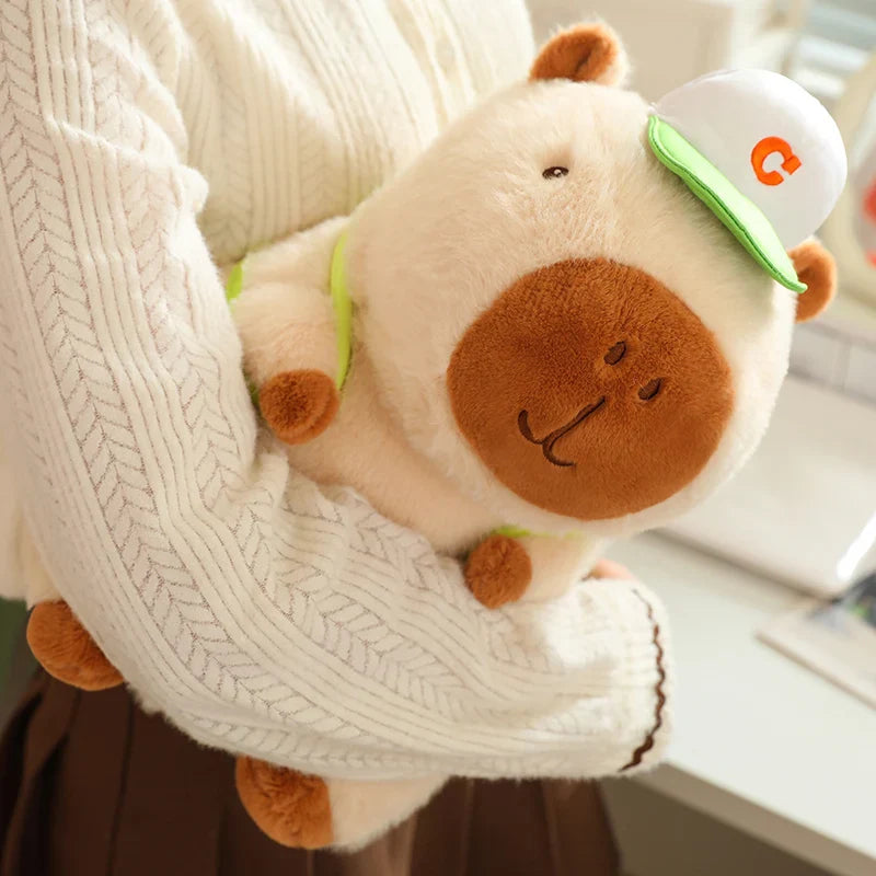 Cute Sporty Capybara Plushie-Enchanted peach