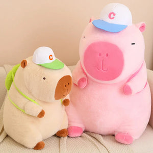 Cute Sporty Capybara Plushie-Enchanted peach