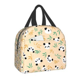 Dozens of Pandas Insulated Lunch Bags-Enchanted peach