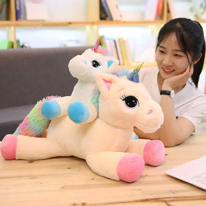 Dream Rainbow Unicorn Plush-Enchanted peach