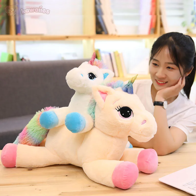 Dream Rainbow Unicorn Plush-Enchanted peach