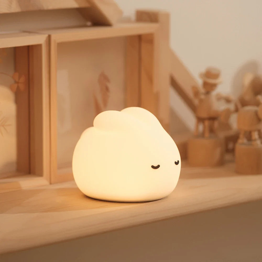 Dreaming Bunny LED Night Light-Enchanted peach