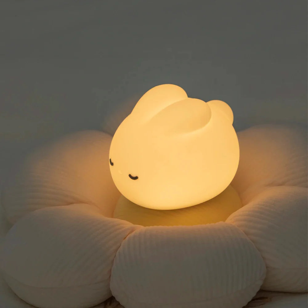 Dreaming Bunny LED Night Light-Enchanted peach