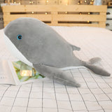 Dreamy Giant Blue Eye Whales Plushie-Enchanted peach