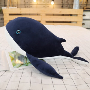 Dreamy Giant Blue Eye Whales Plushie-Enchanted peach