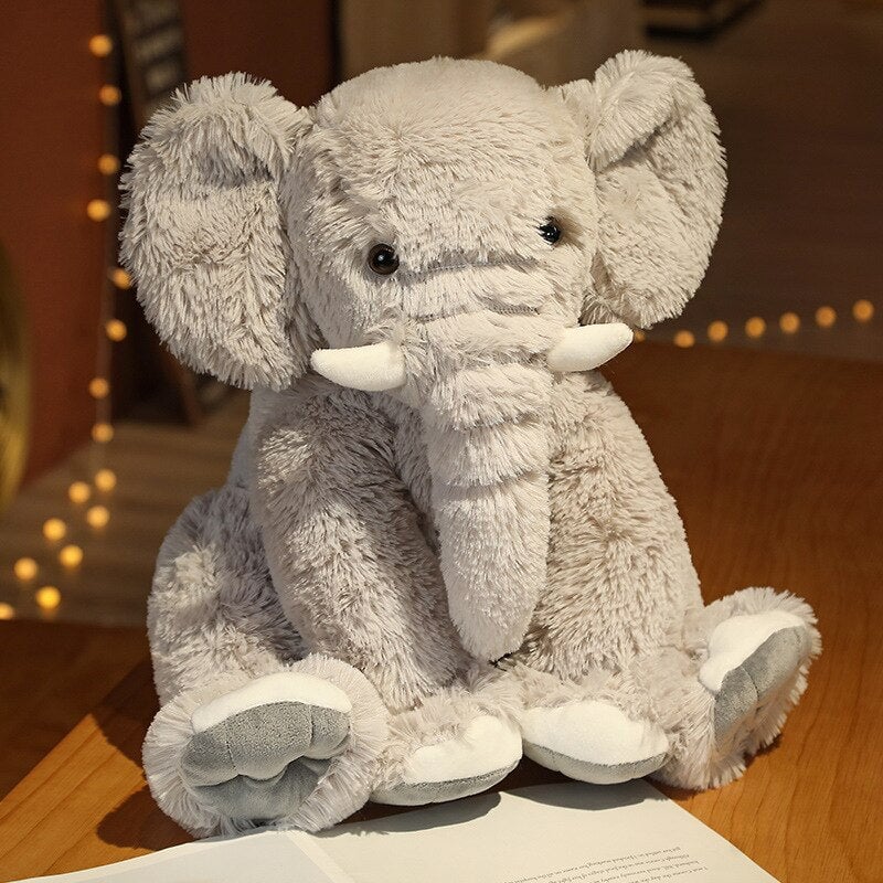 Eco Fluffy Elephant Family-Enchanted peach