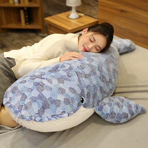 Ed the Giant Whale Plushie-Enchanted peach