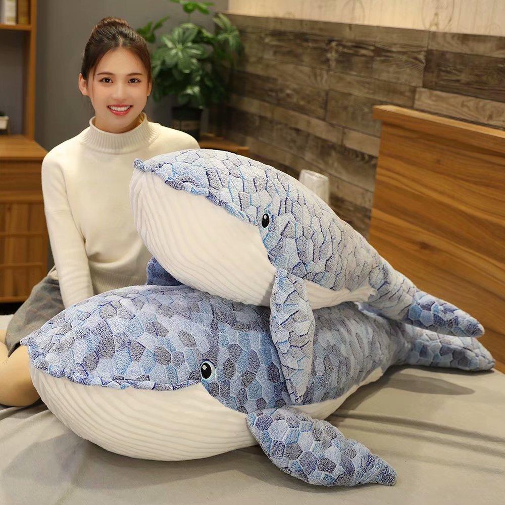 Ed the Giant Whale Plushie-Enchanted peach