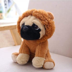 Family of Pug Plushies-Enchanted peach