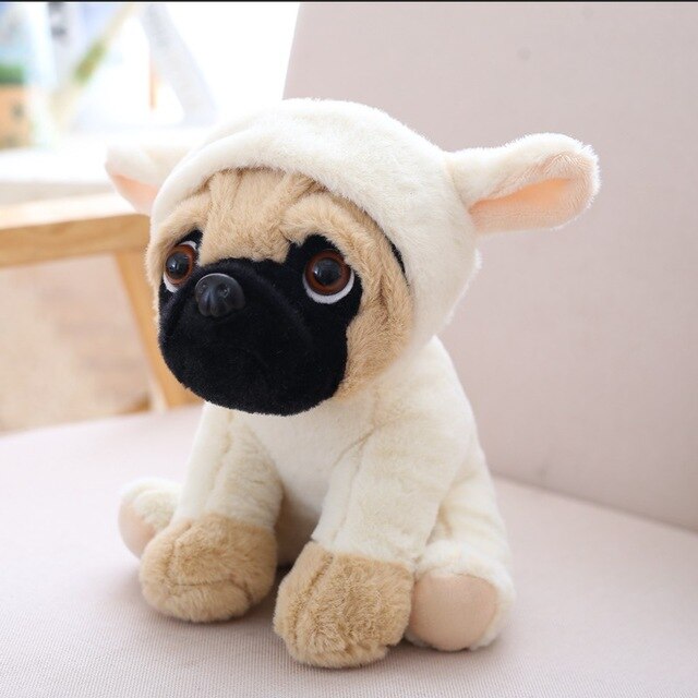 Family of Pug Plushies-Enchanted peach