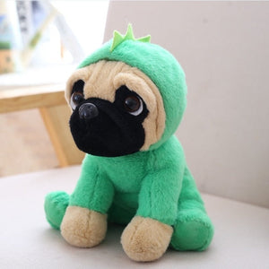 Family of Pug Plushies-Enchanted peach