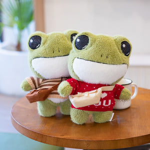 Finley the Mini Frog Plushie Collection-Enchanted peach