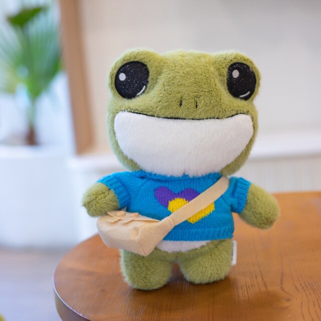 Finley the Mini Frog Plushie Collection-Enchanted peach