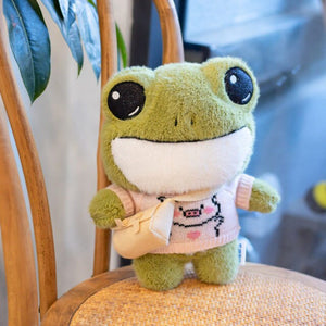 Finley the Mini Frog Plushie Collection-Enchanted peach