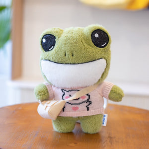 Finley the Mini Frog Plushie Collection-Enchanted peach